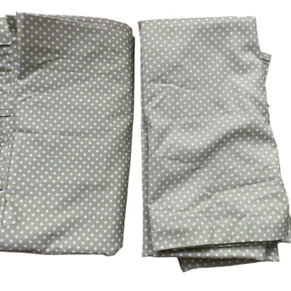 Pottery Barn Kids Green & White Polka Dot Blackout Curtains Toddler 44